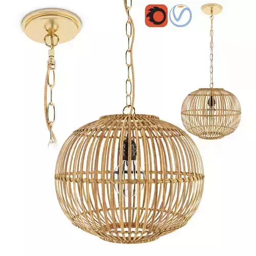 Bamboo rattan lantern