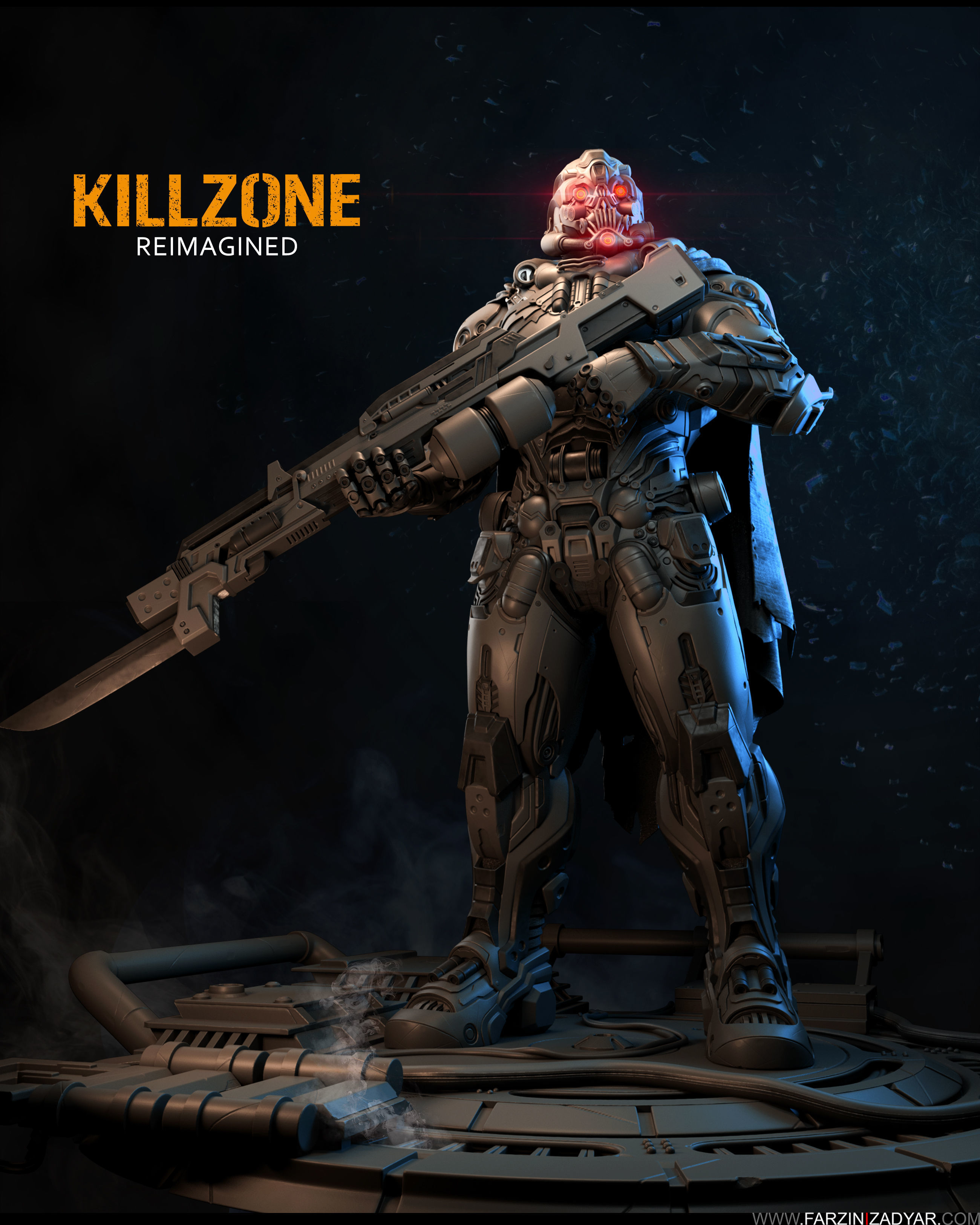 Sci-fi KillZone Reimagined  3D model_6