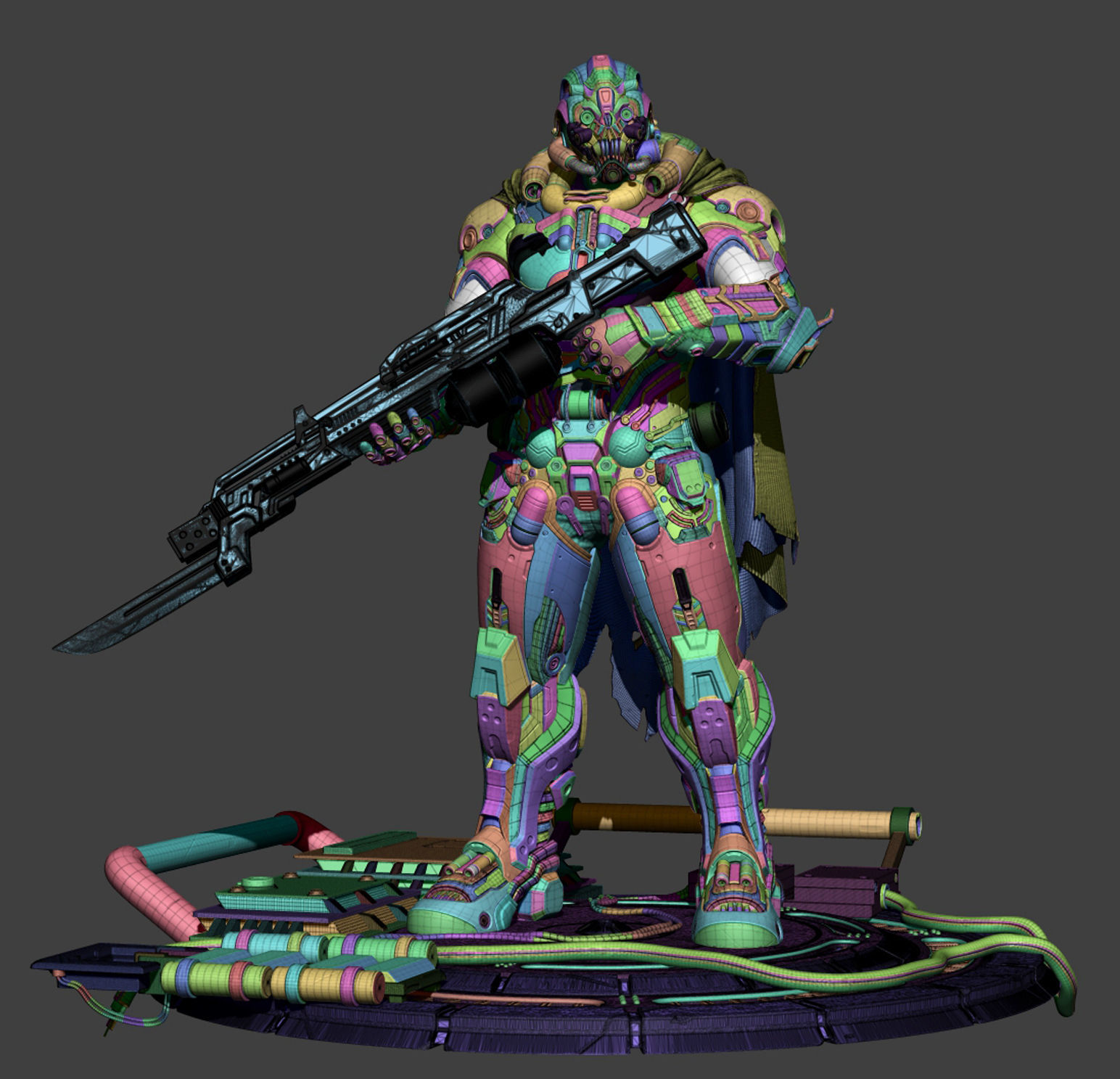 Sci-fi KillZone Reimagined  3D model_4