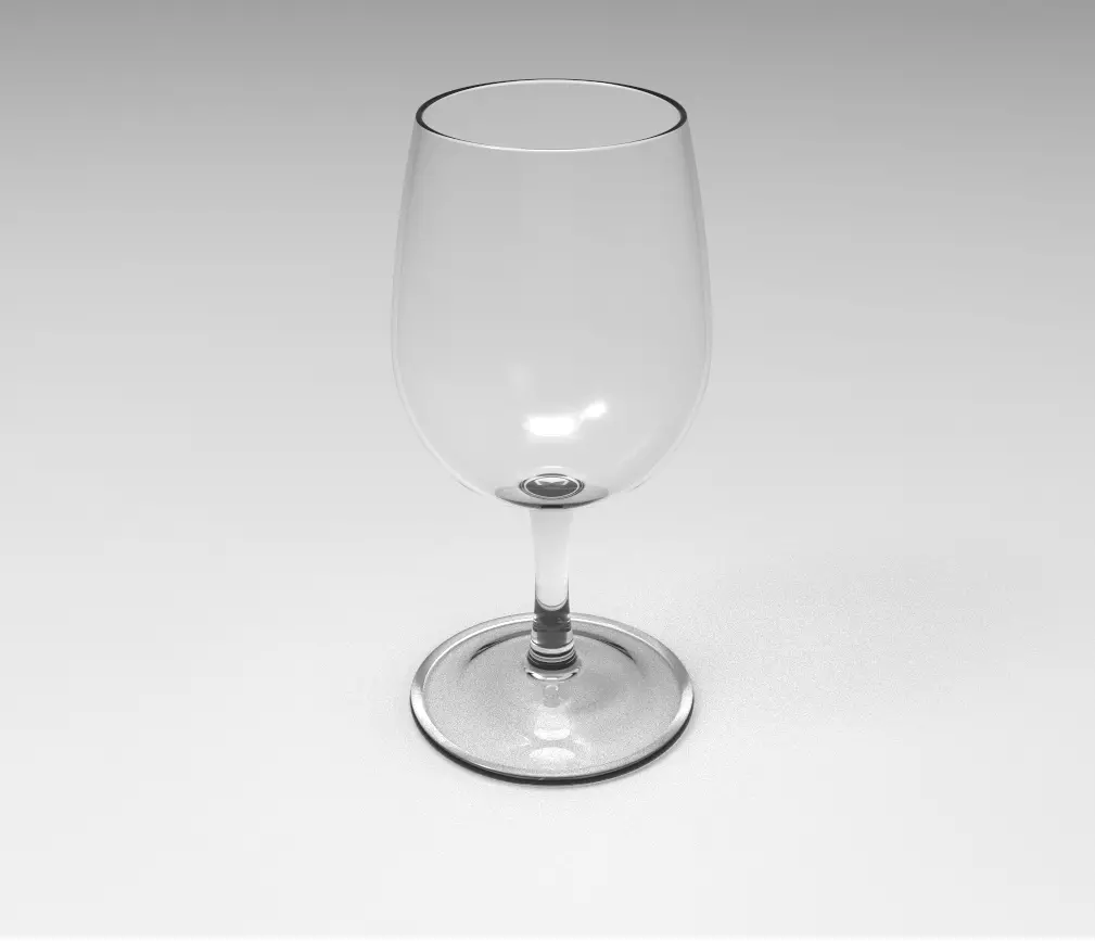 Wine Glass 3D model_0