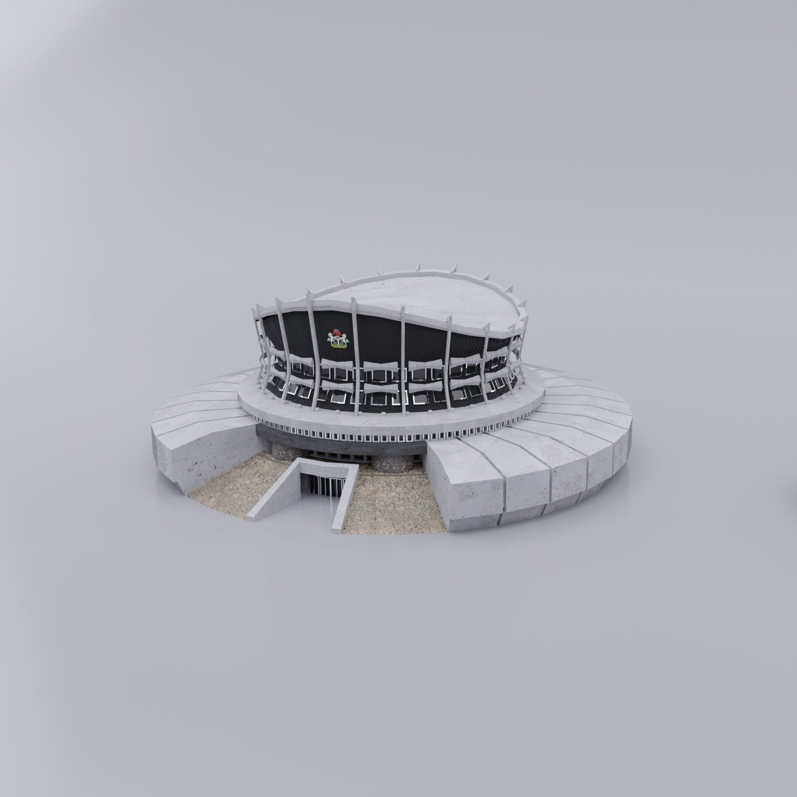 Nigeria National Theatre 3D model_1