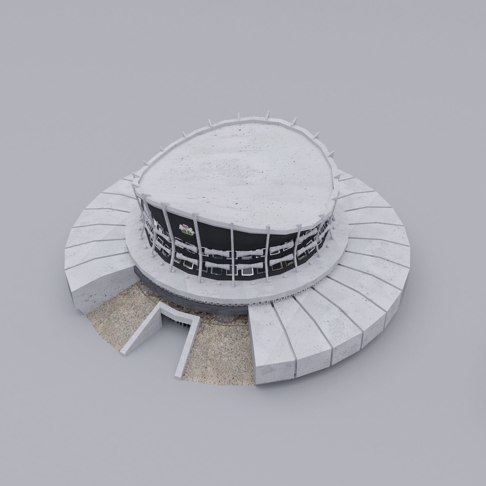 Nigeria National Theatre 3D model_5