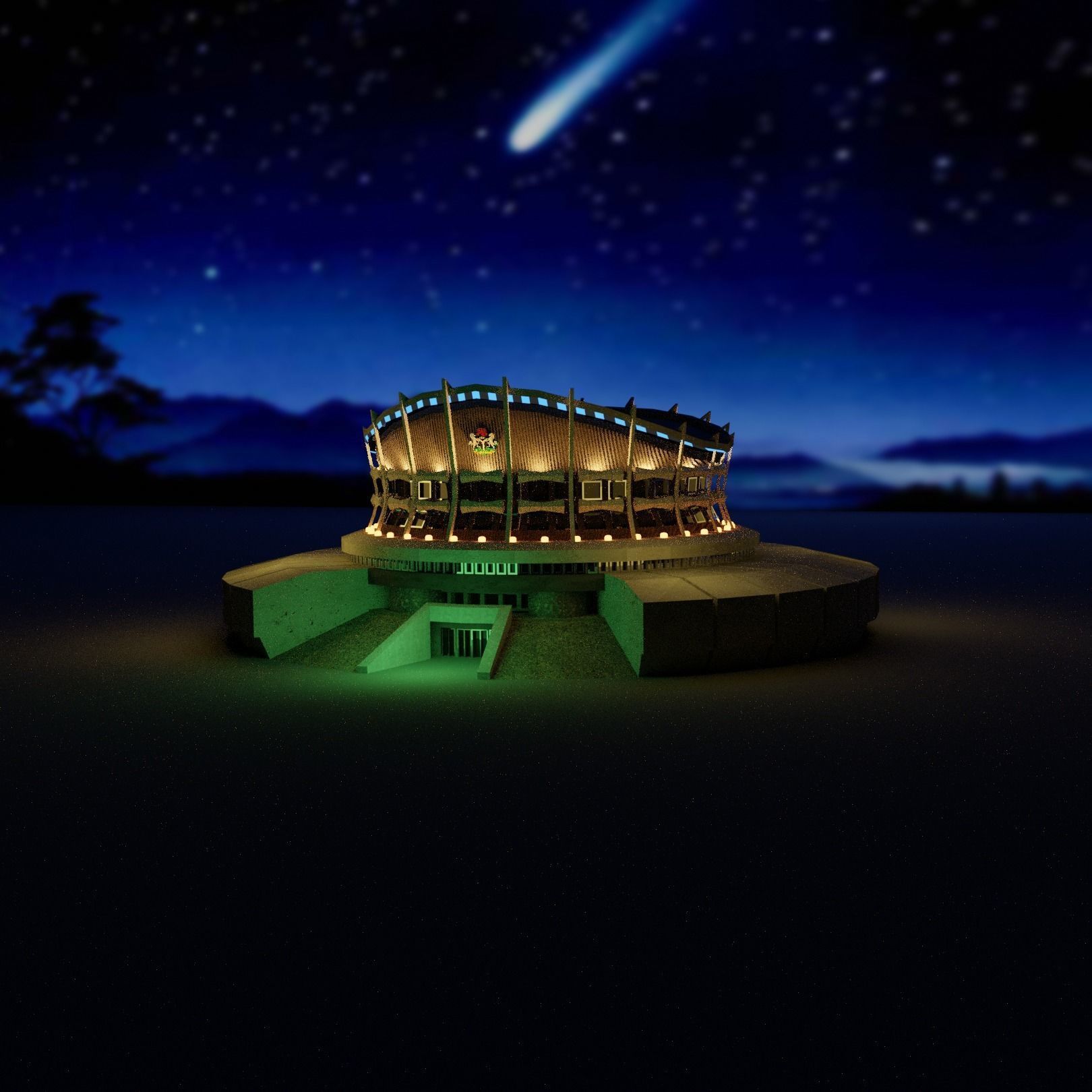 Nigeria National Theatre 3D model_6