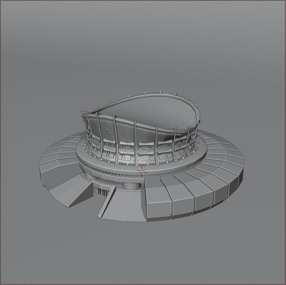 Nigeria National Theatre 3D model_2