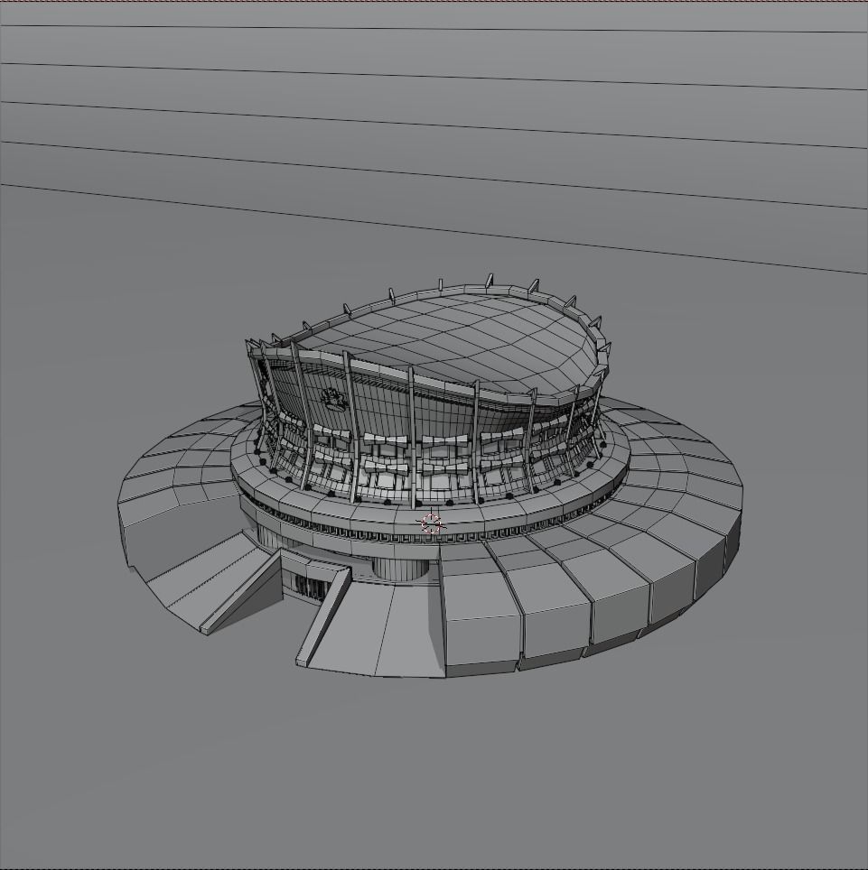 Nigeria National Theatre 3D model_3