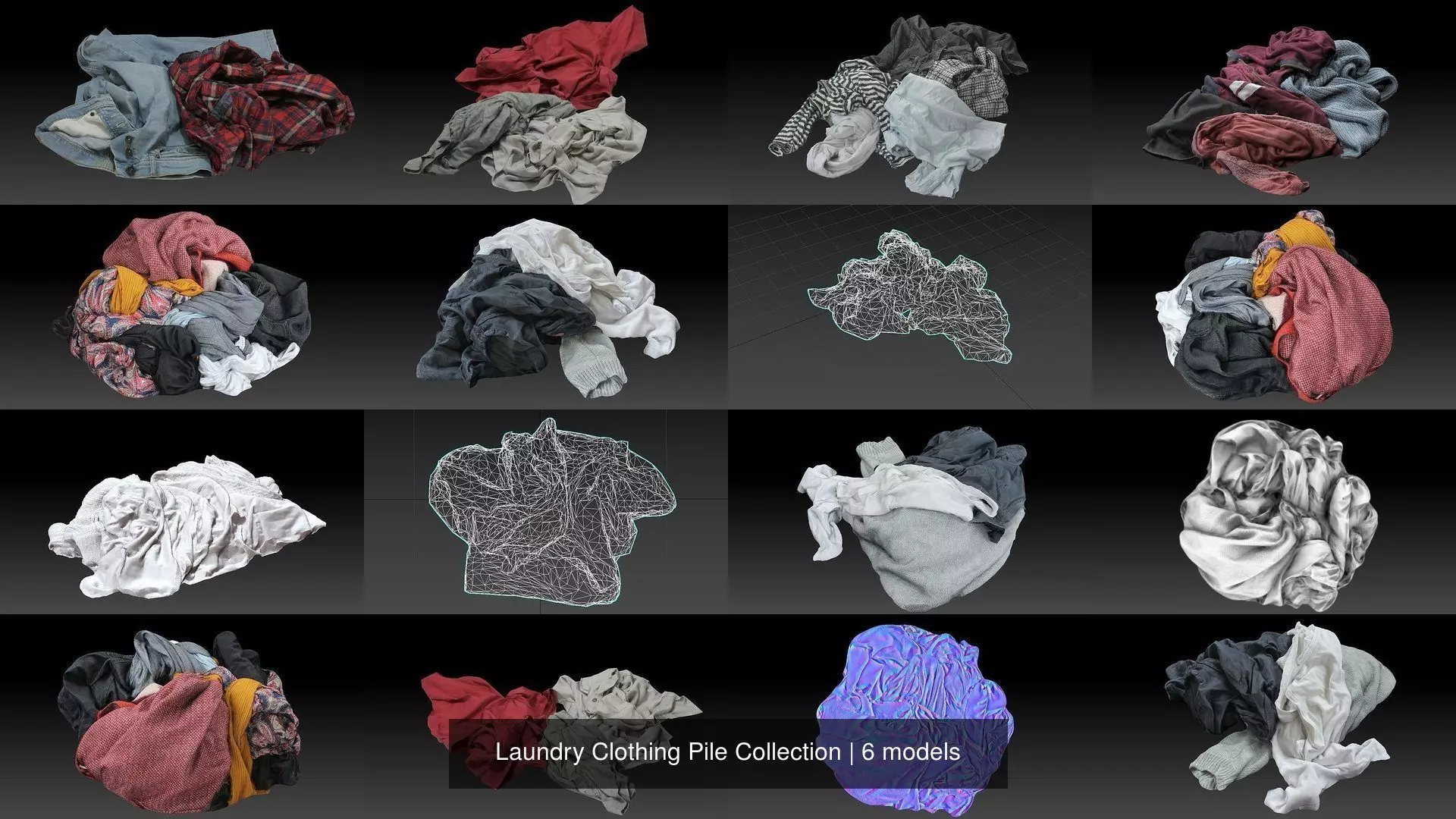 Laundry Clothing Pile Collection _0