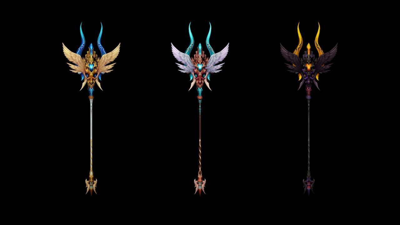 Angel Scepter Low-poly 3D model_4