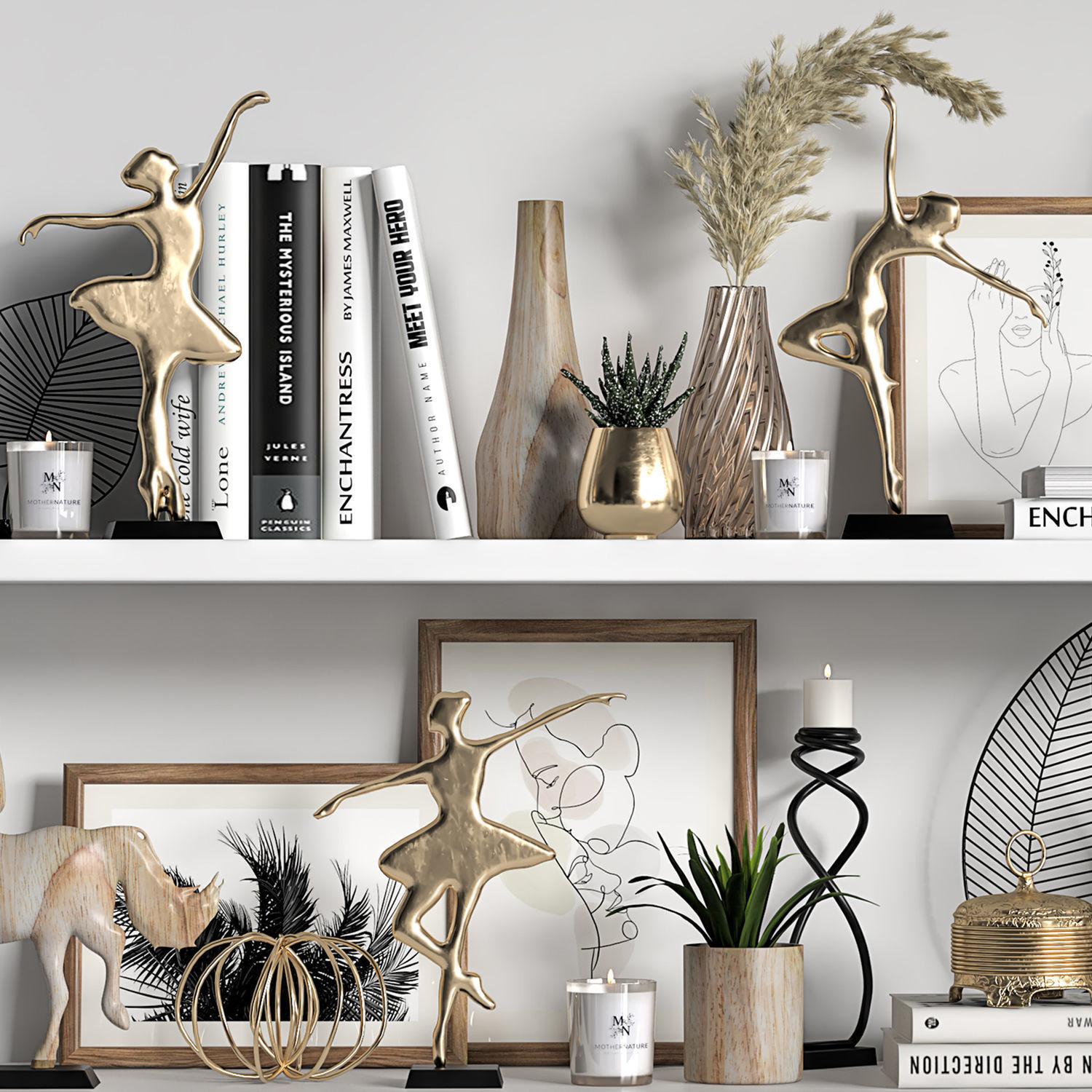 Decorative Set 18 3D model_5