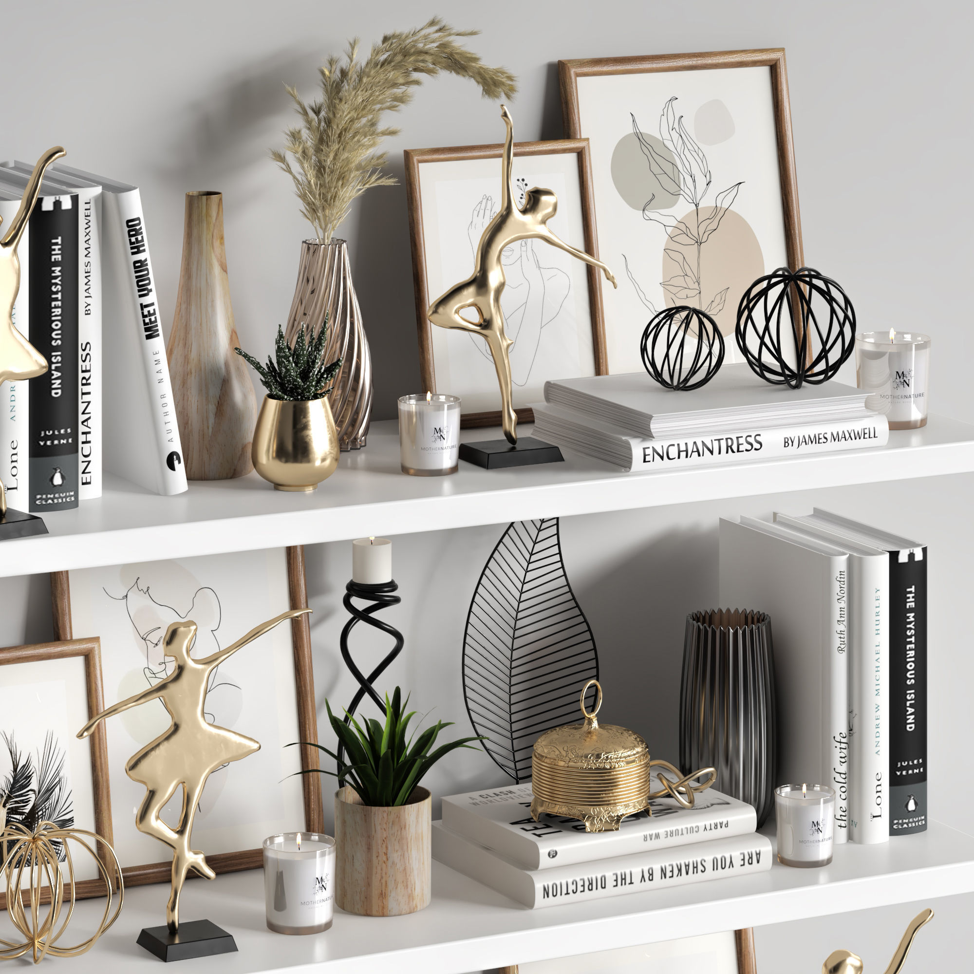 Decorative Set 18 3D model_1