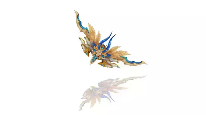 Angel Bow Low-poly 3D model