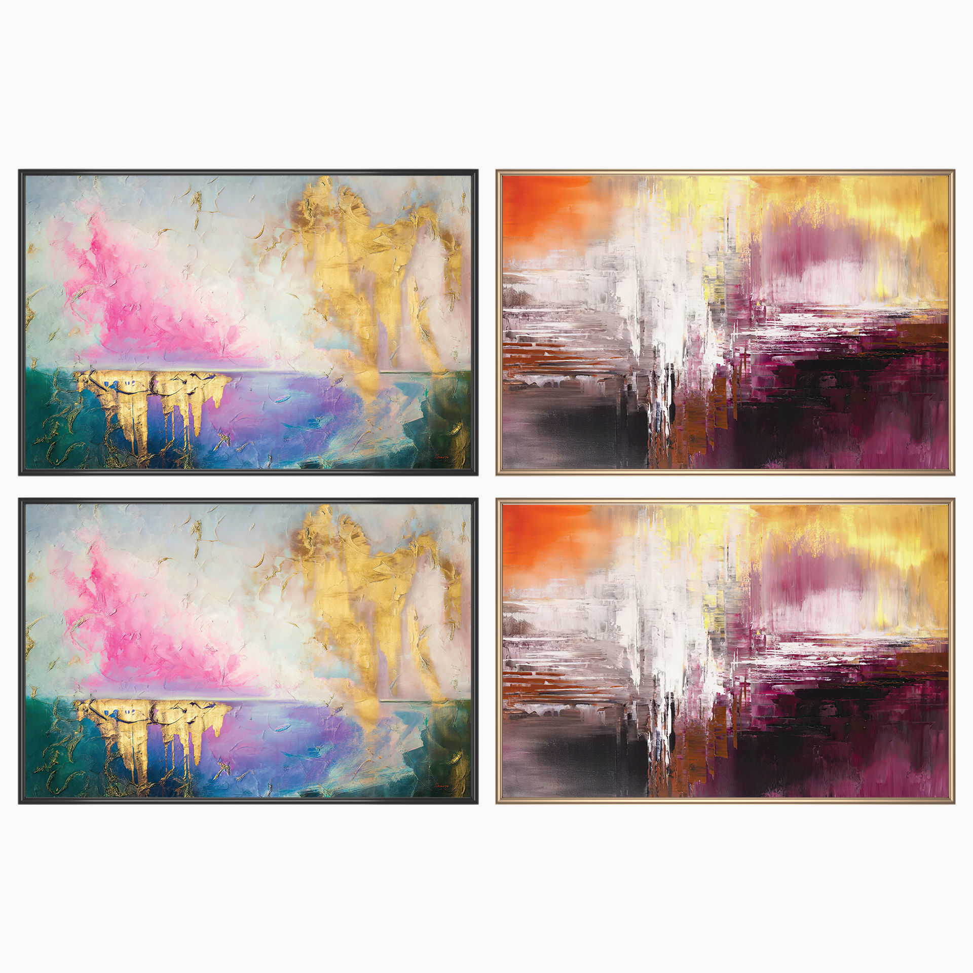 Wall Art Set 3366 3D model_1