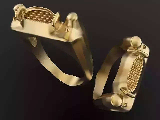 Cobra Classic Car Grill Front Unisex Mens Ring