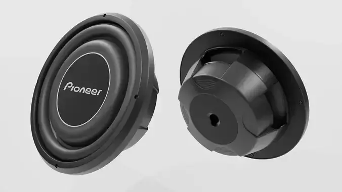 Speaker Pionner Woofer 03 - Blender 3d 3D model