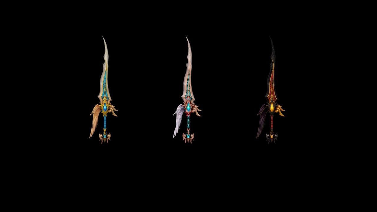 Angel Weapons 3D Model Collection_1