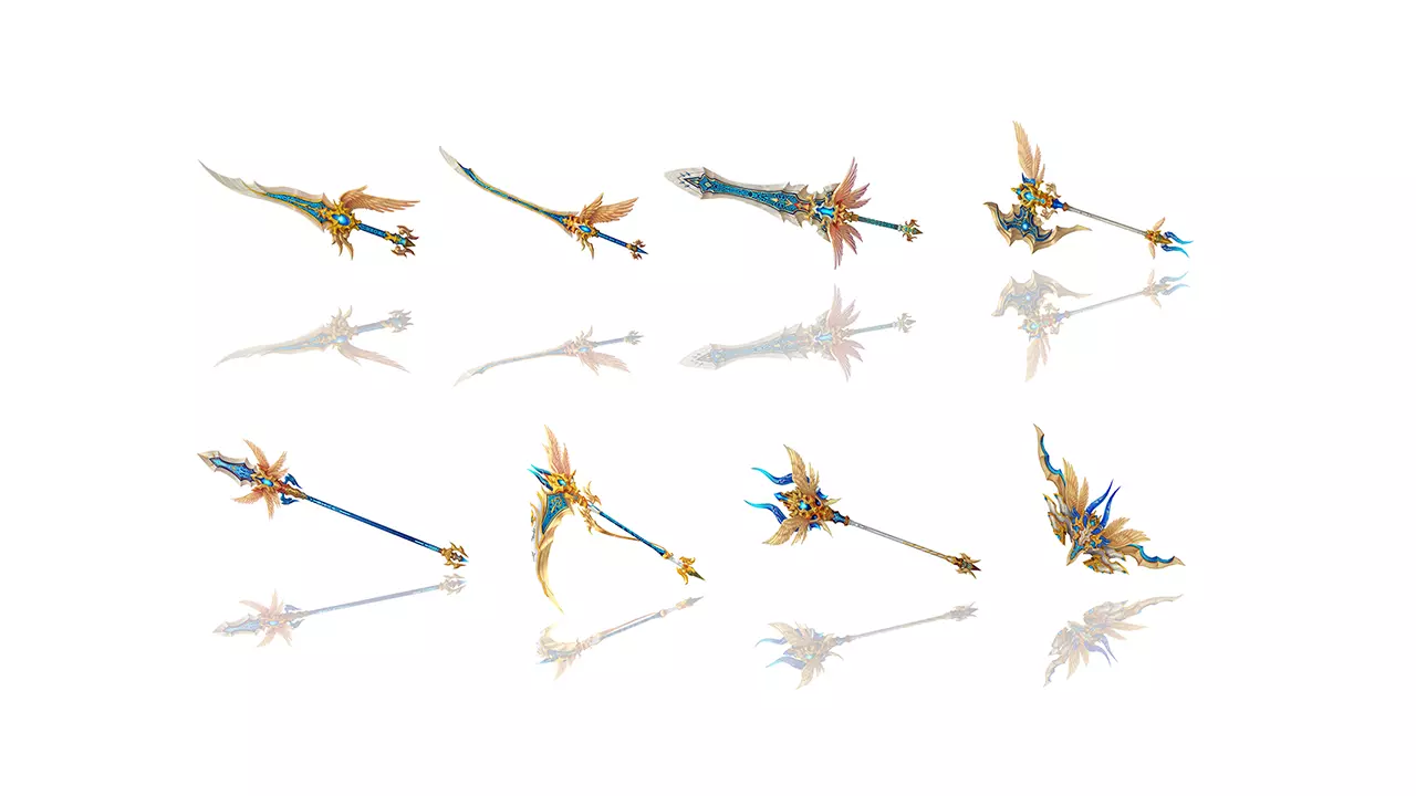 Angel Weapons 3D Model Collection_0