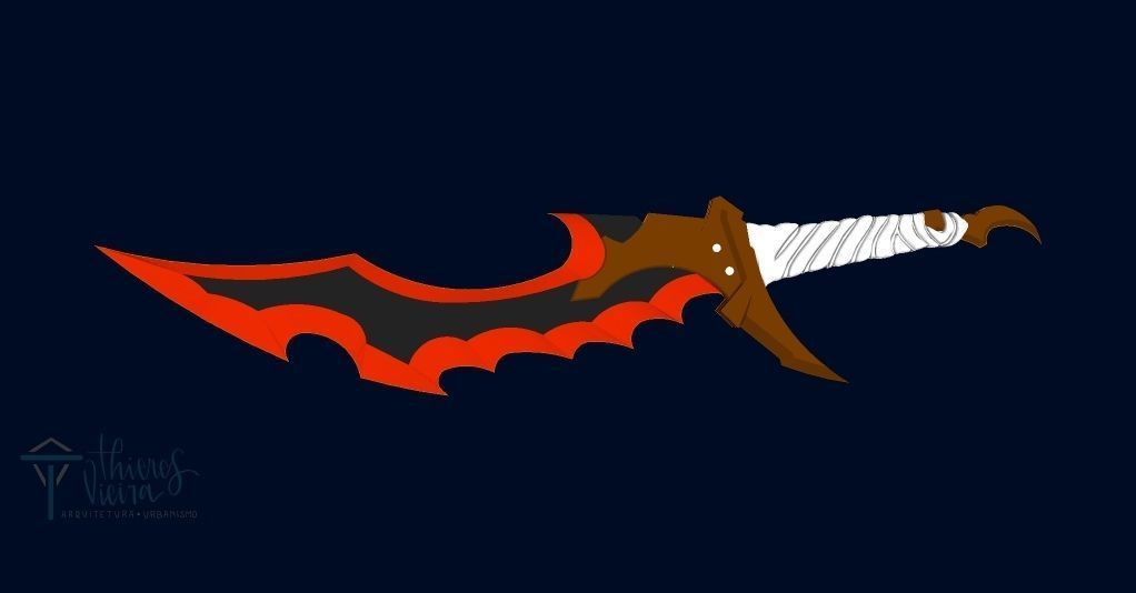 knight slayer dagger 3D model_3