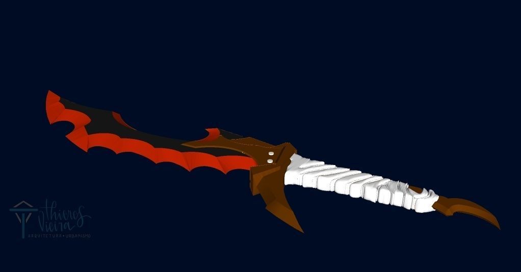 knight slayer dagger 3D model_5