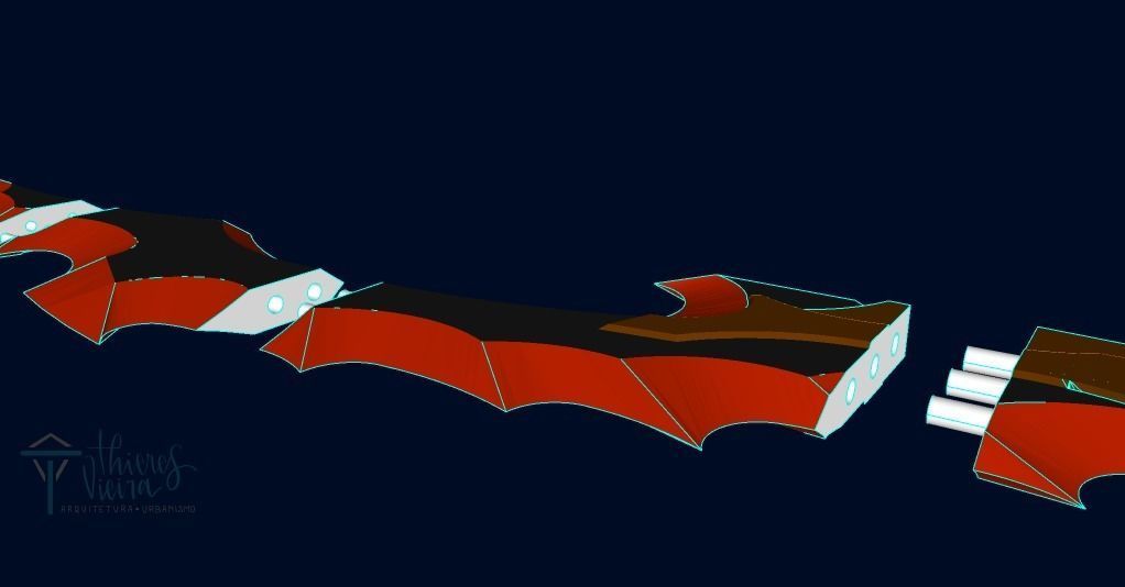 knight slayer dagger 3D model_2