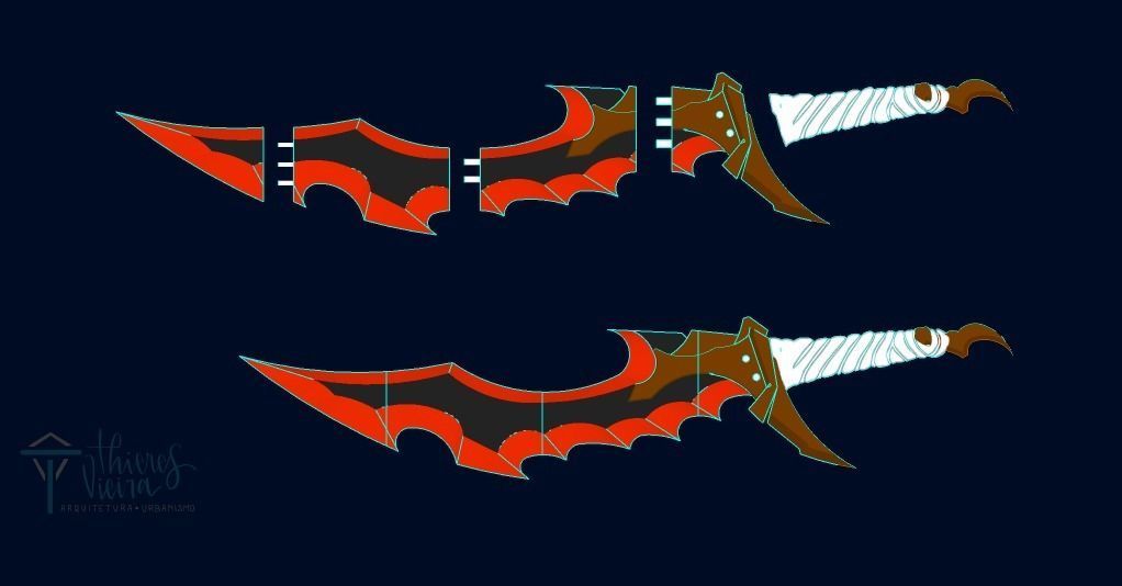 knight slayer dagger 3D model_1