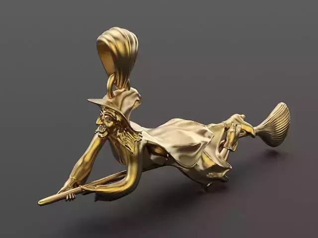 Witch pendant  3D print model