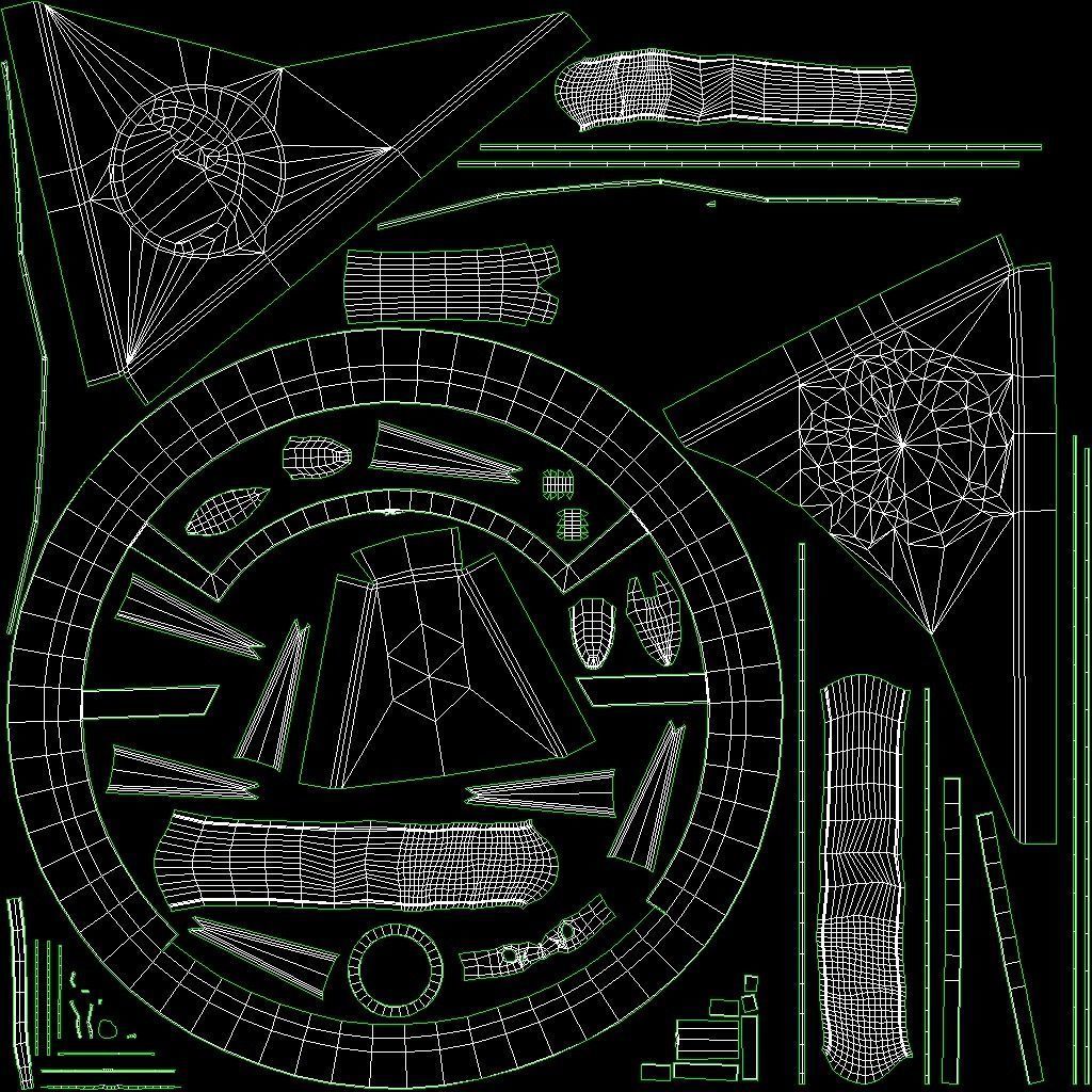 Fantasy occult astrolabe Low-poly 3D model_12