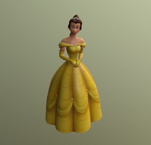 Dolls like Disney Princess 3D print model_3