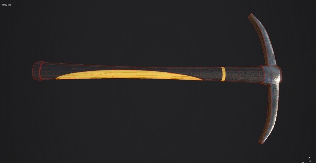 Pick Axe 3D Model  Low-poly 3D model_7