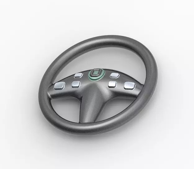 Car Steering Wheel 3D print model_0