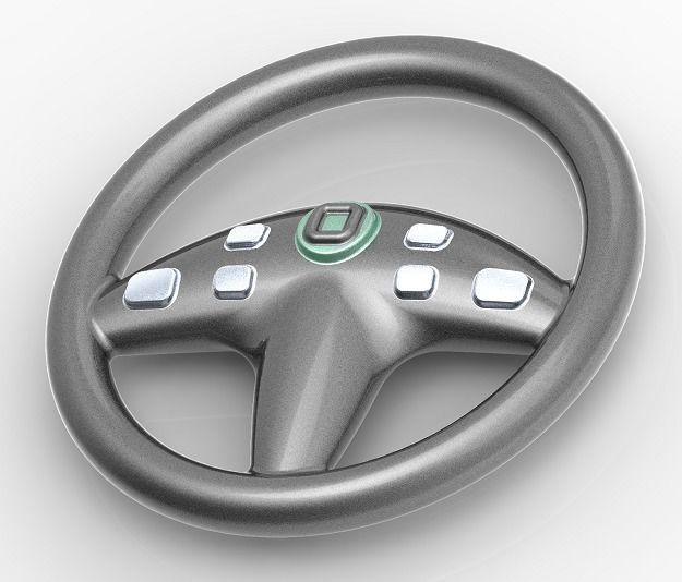 Car Steering Wheel 3D print model_1