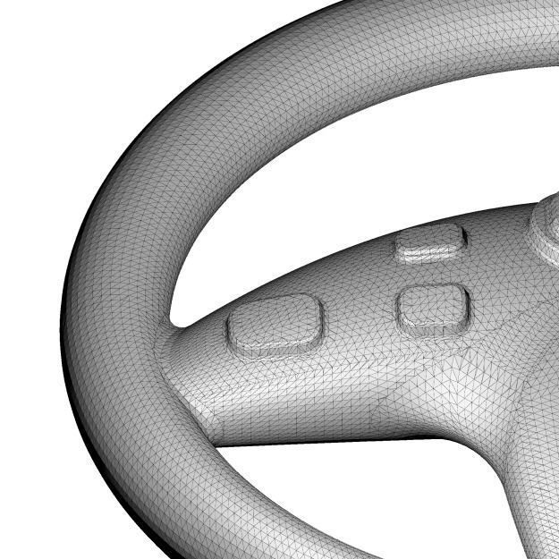 Car Steering Wheel 3D print model_4