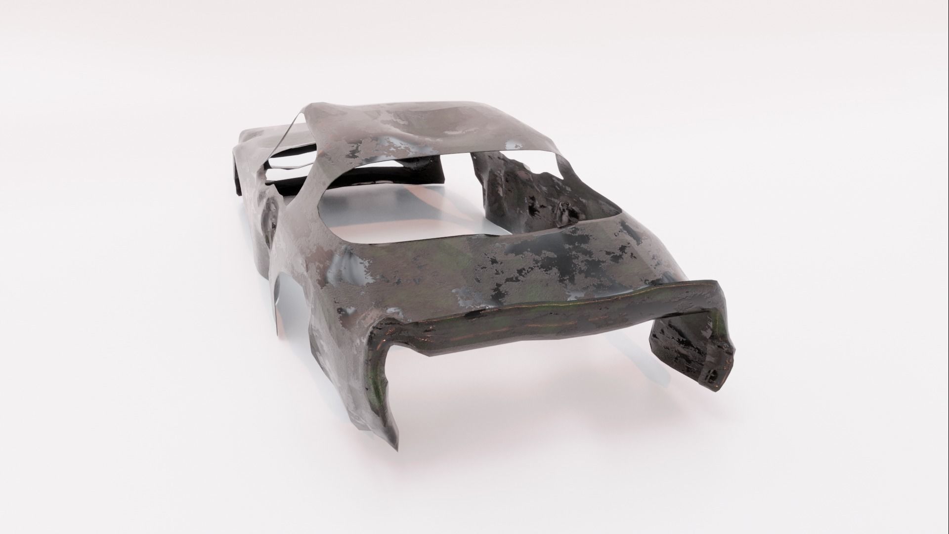 Pontiac Firebird body wreck 3D model_6