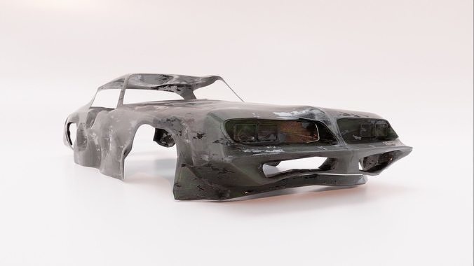 Pontiac Firebird body wreck 3D model