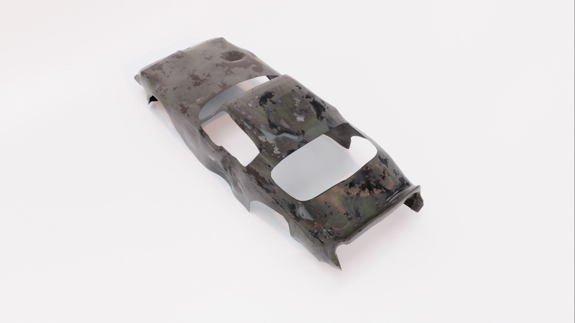 Pontiac Firebird body wreck 3D model_7