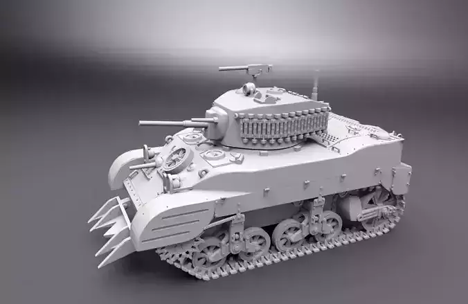M5A1 Stuart Scale Model