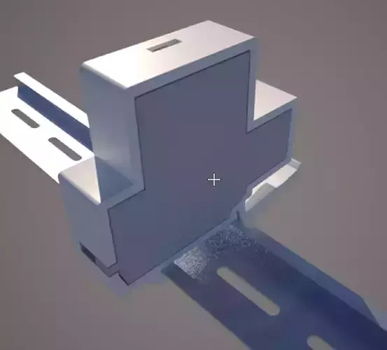 Node MCU DIN rail case 3D print model