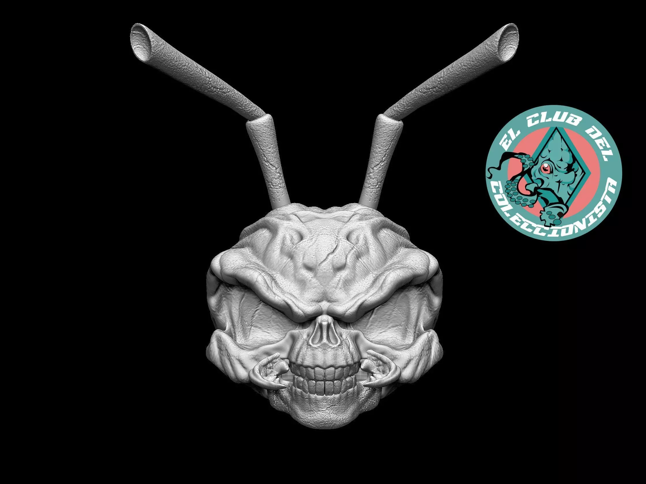 Gomez Skull head sculpt 3D print model_0