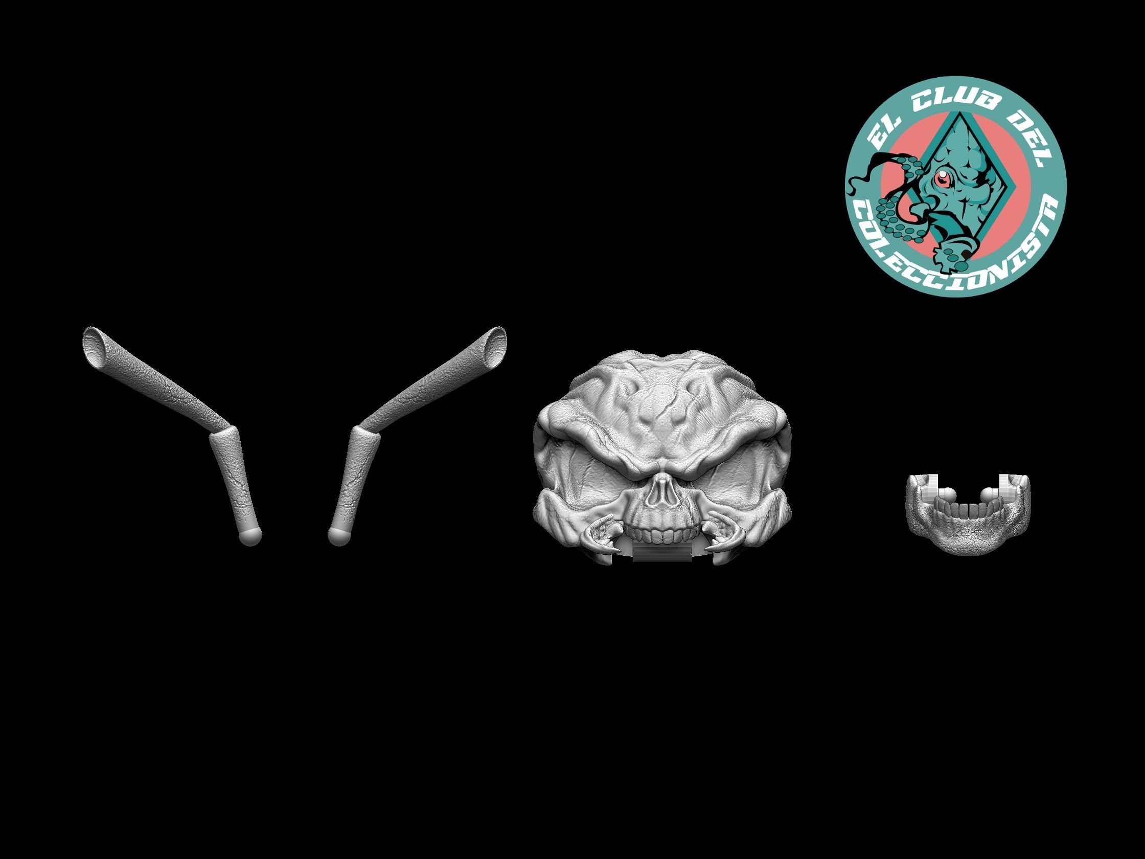 Gomez Skull head sculpt 3D print model_1