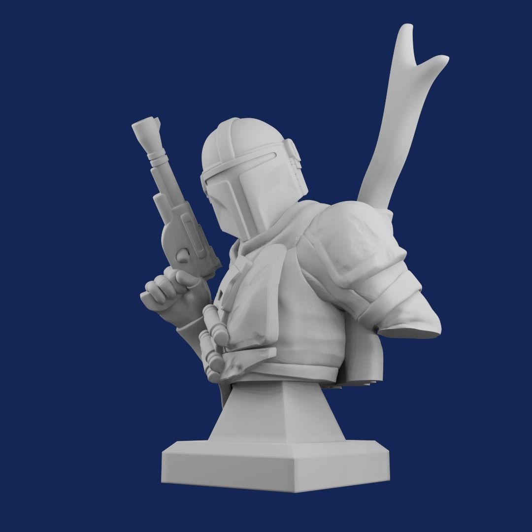 Mandalorian roman 3D print model_2