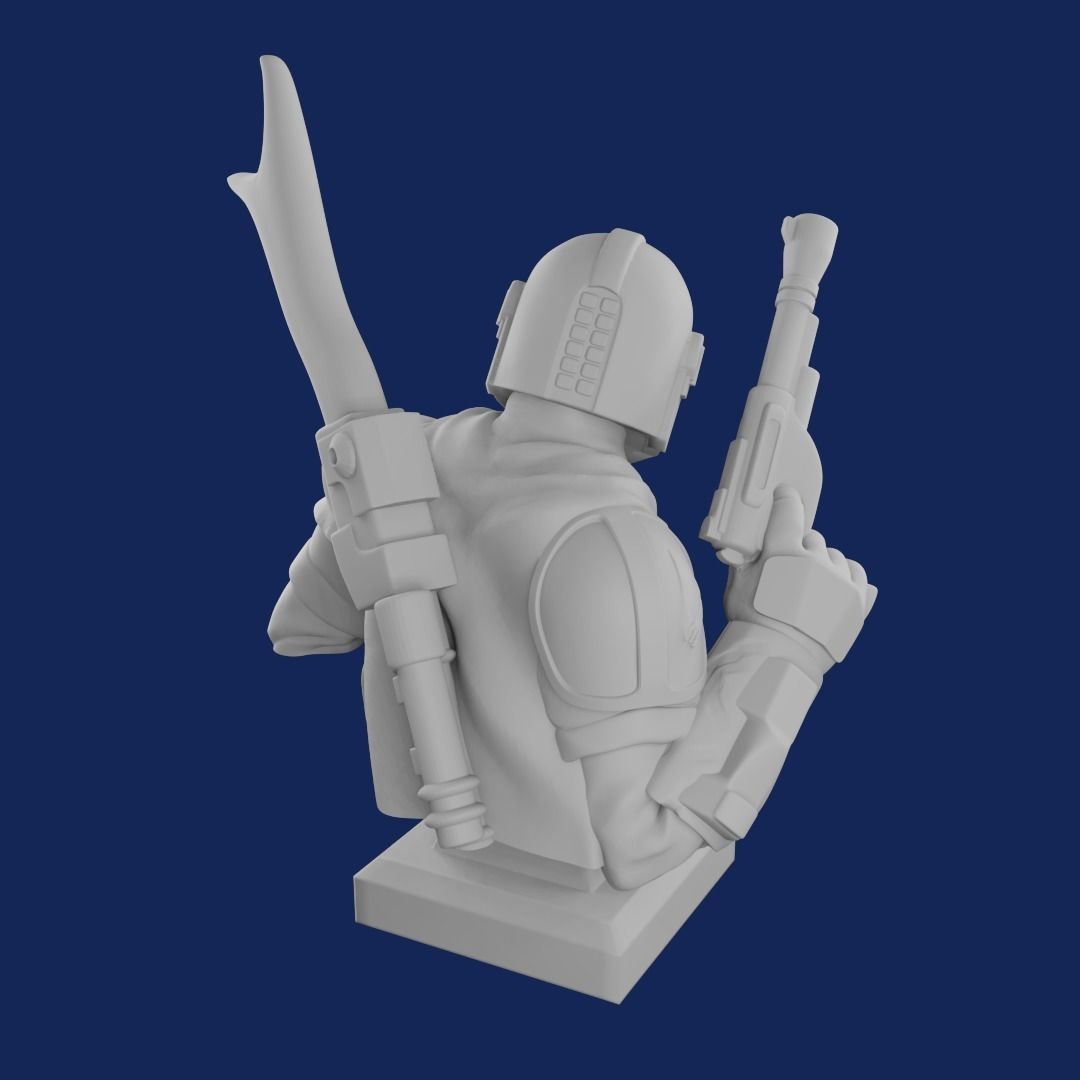 Mandalorian roman 3D print model_1