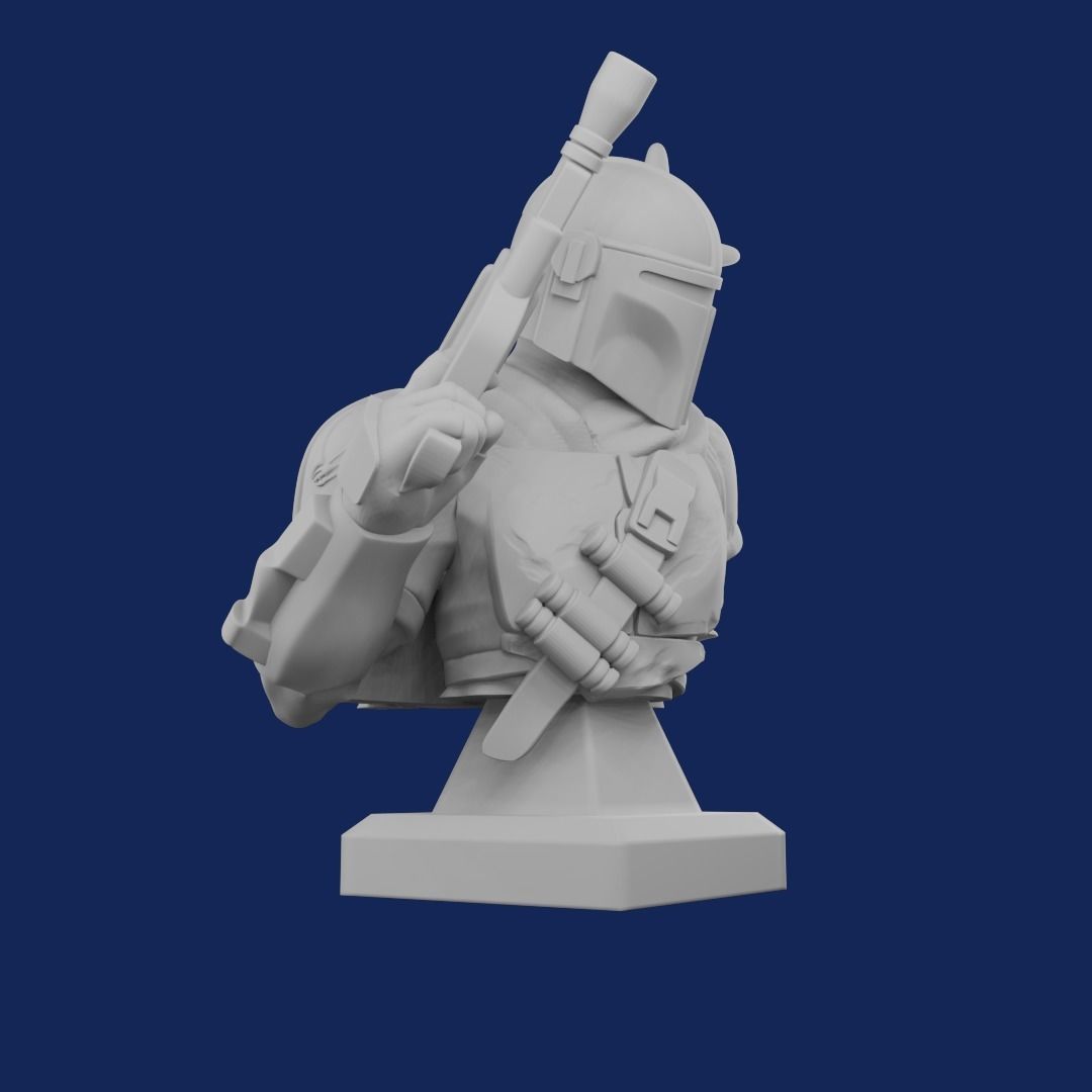Mandalorian roman 3D print model_3