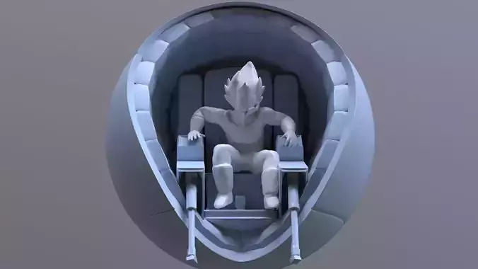 Saiyans Attack Ball Printable 3D print model