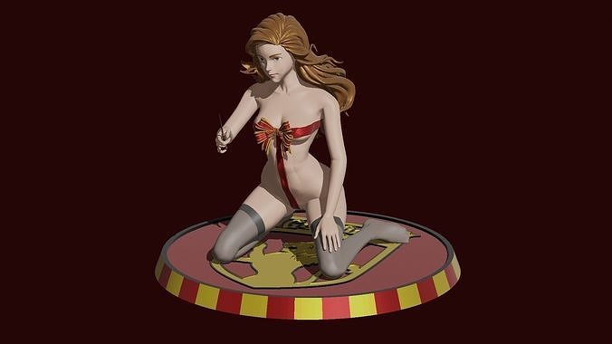 Hermione Magic Present Fan Art Pose 1 3D print model