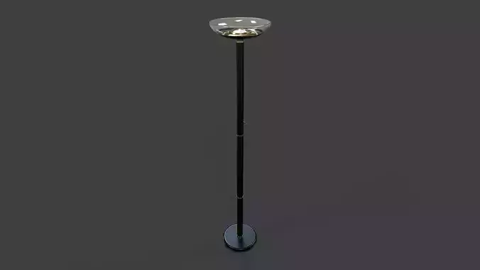 Torchiere Floor Lamp - High Poly