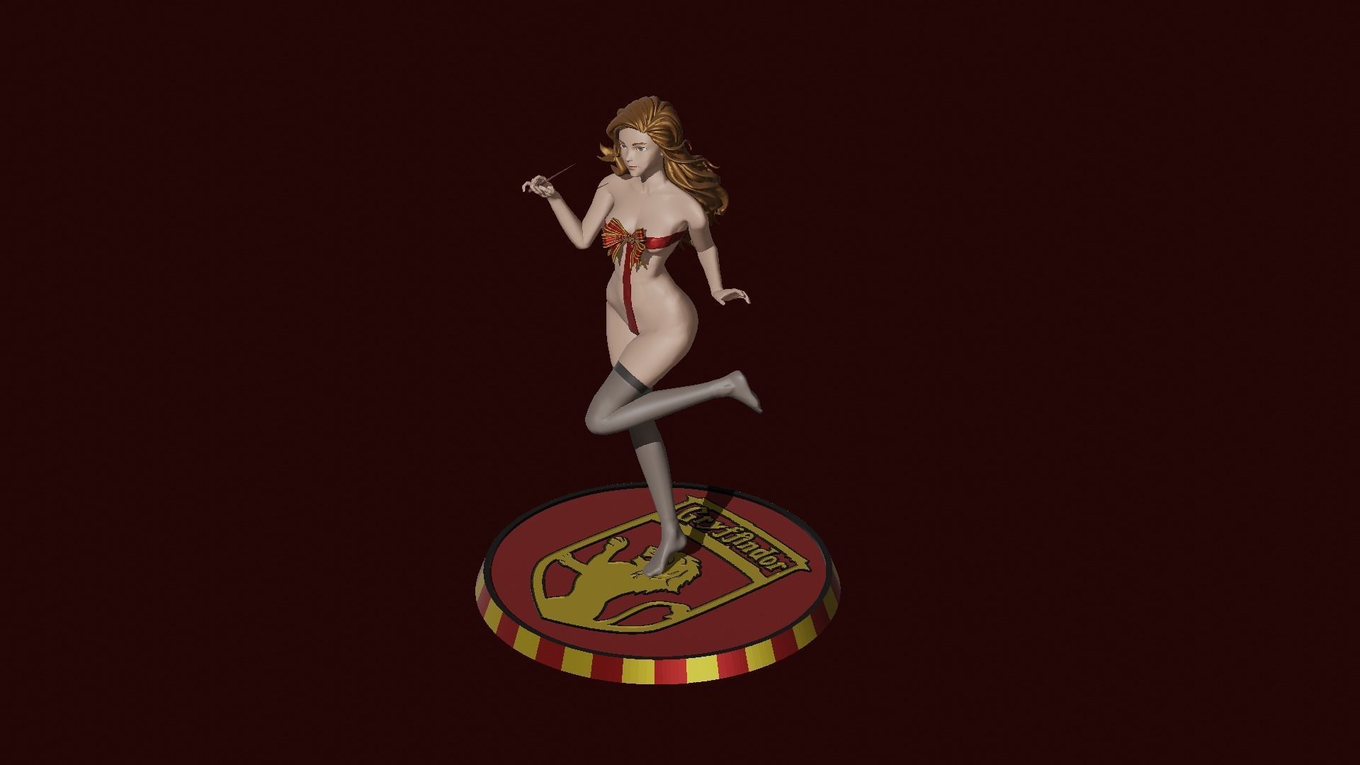 Hermione Magic Present Fan Art Pose 2 3D print model_5