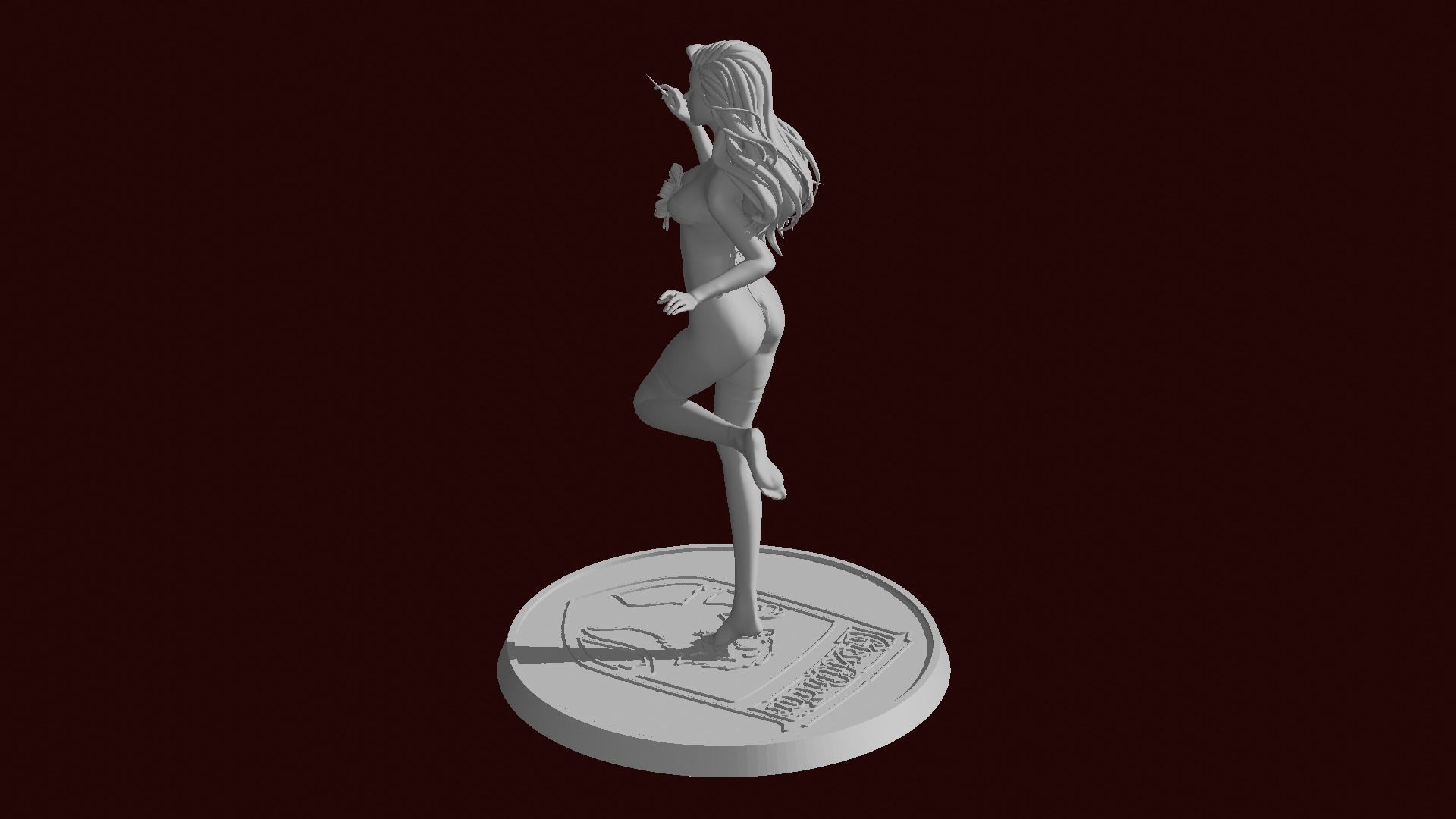 Hermione Magic Present Fan Art Pose 2 3D print model_11
