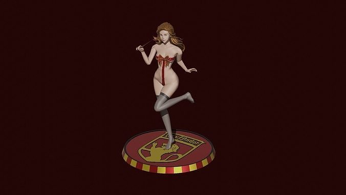 Hermione Magic Present Fan Art Pose 2 3D print model