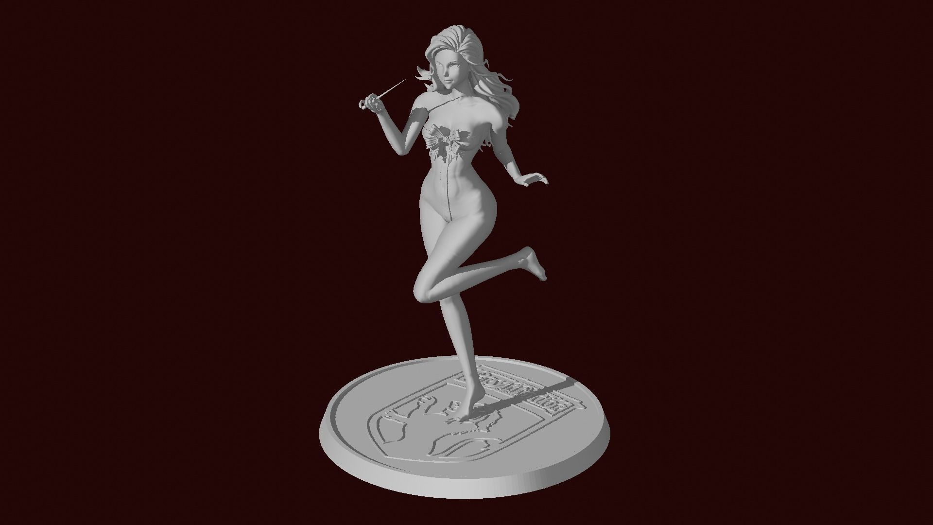 Hermione Magic Present Fan Art Pose 2 3D print model_9