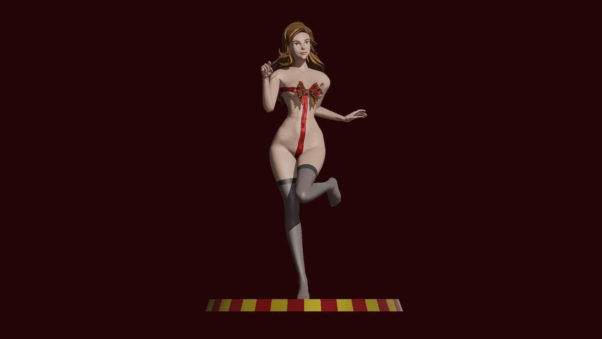 Hermione Magic Present Fan Art Pose 2 3D print model_1