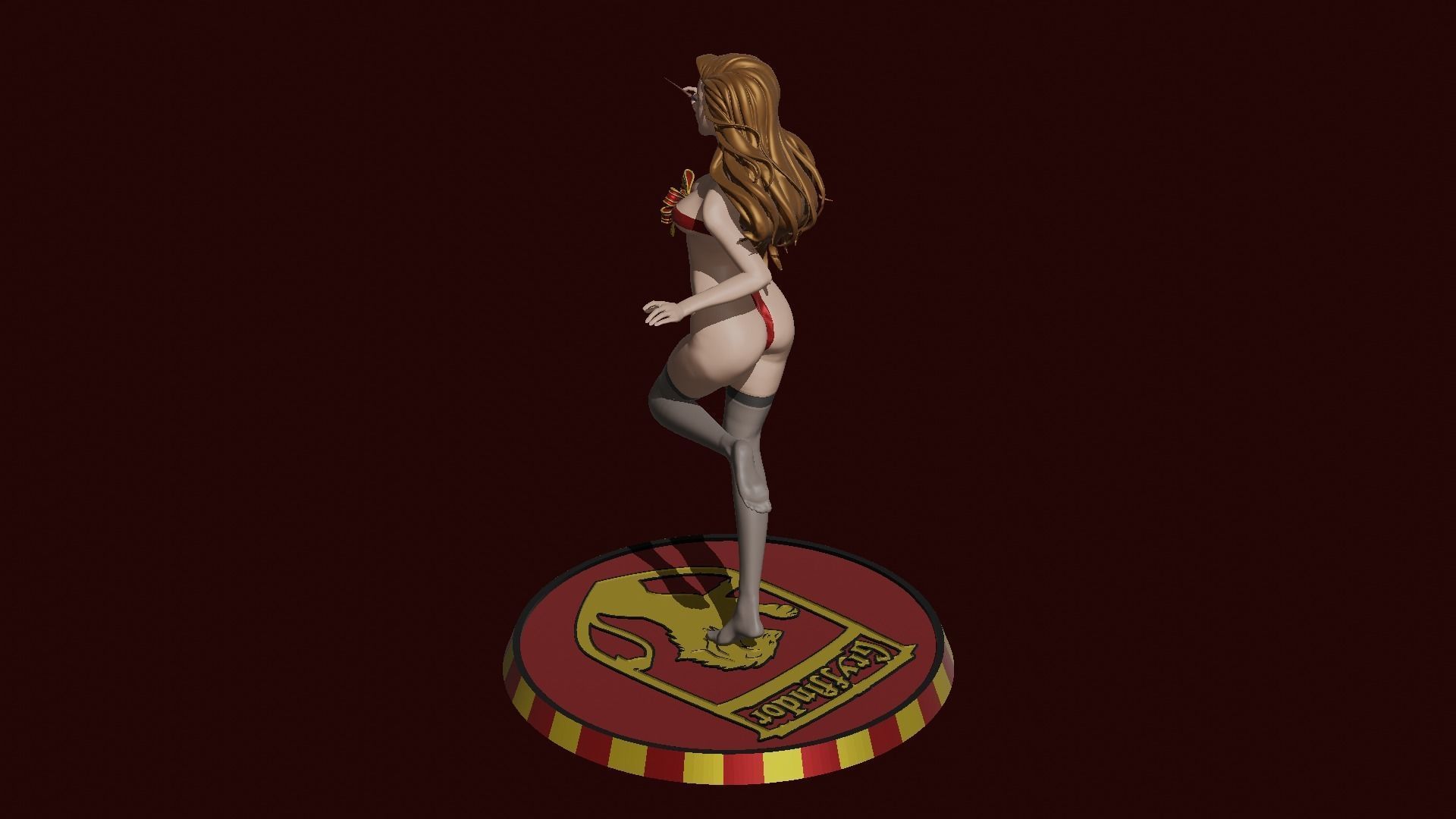 Hermione Magic Present Fan Art Pose 2 3D print model_7