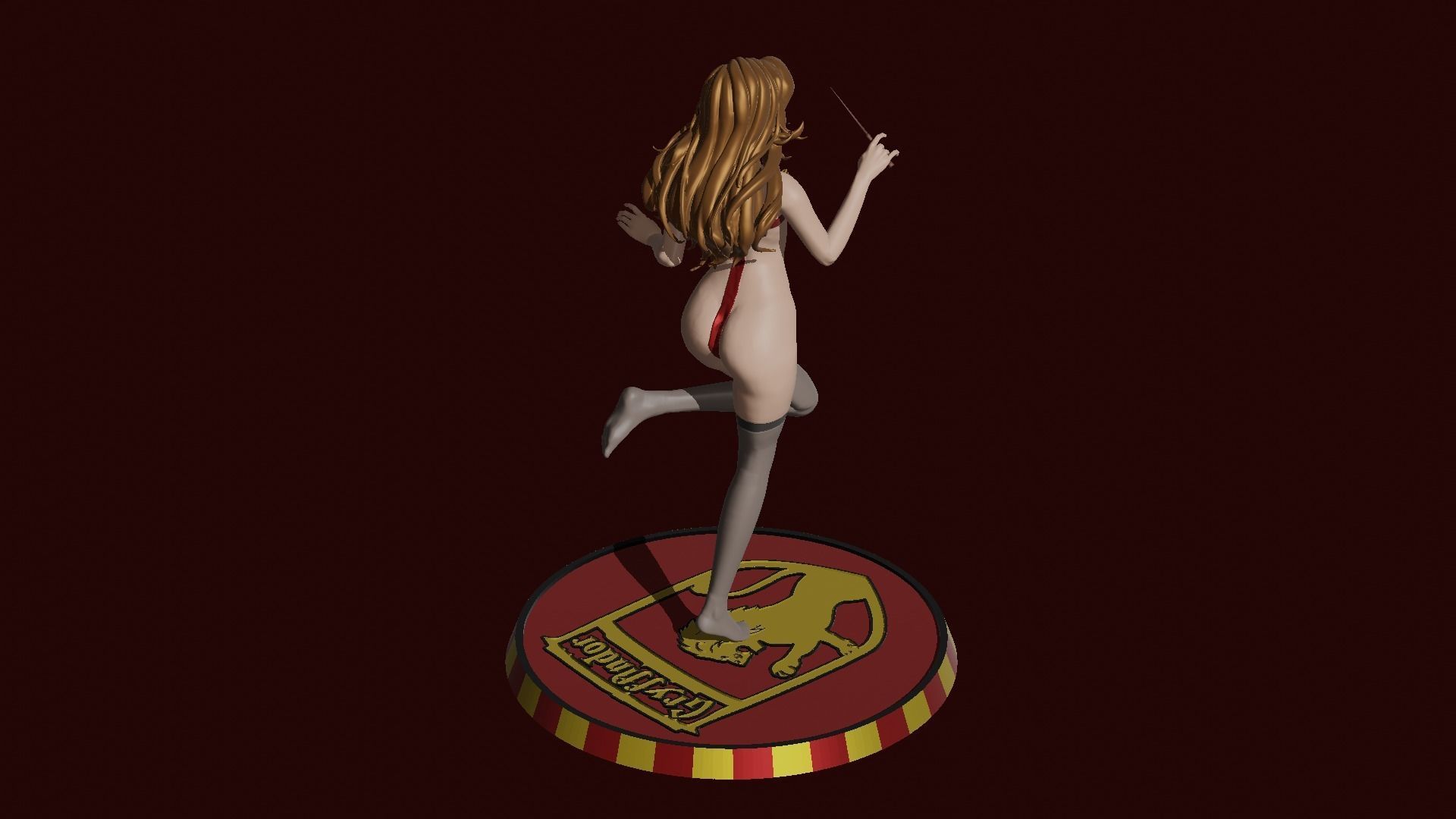 Hermione Magic Present Fan Art Pose 2 3D print model_8